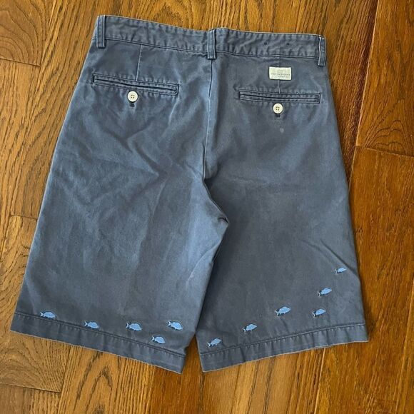 Vineyard Vines boys size 18 navy blue shirts with fish and a boat - Picture 2 of 10